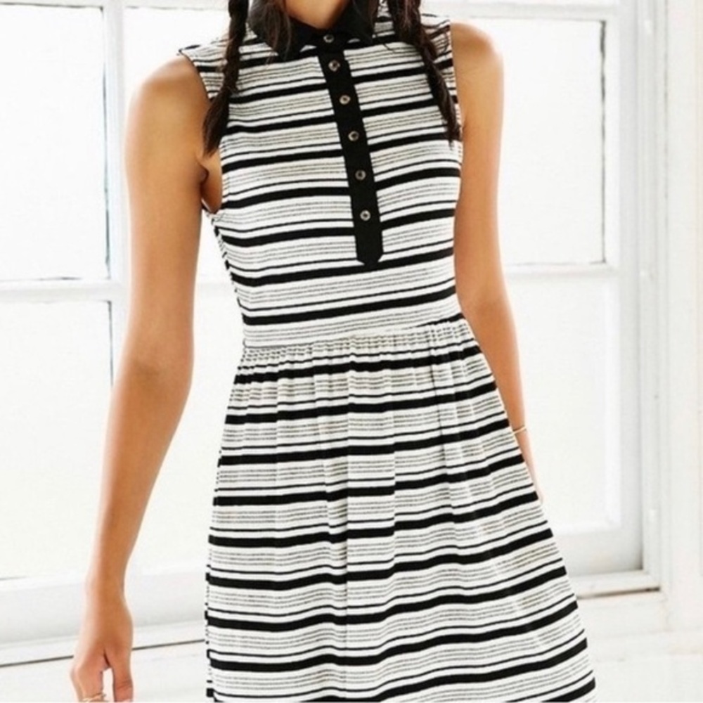 Urban Outfitters Cooperative Striped Sleeveless 90s Polo Dress Womens Size Small
